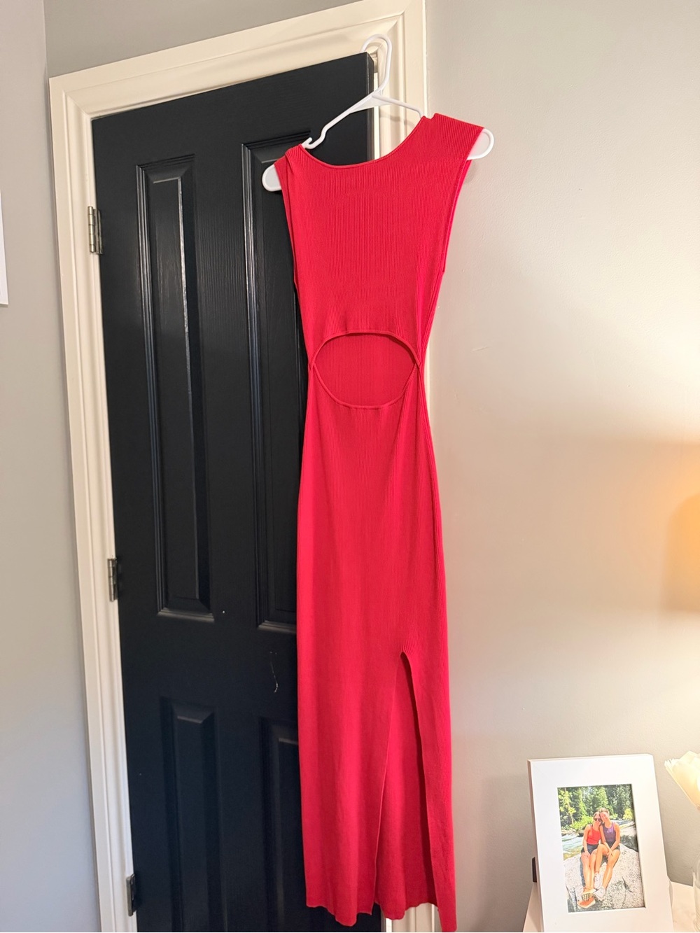 Sleeveless Ribbed Cutouf Dress